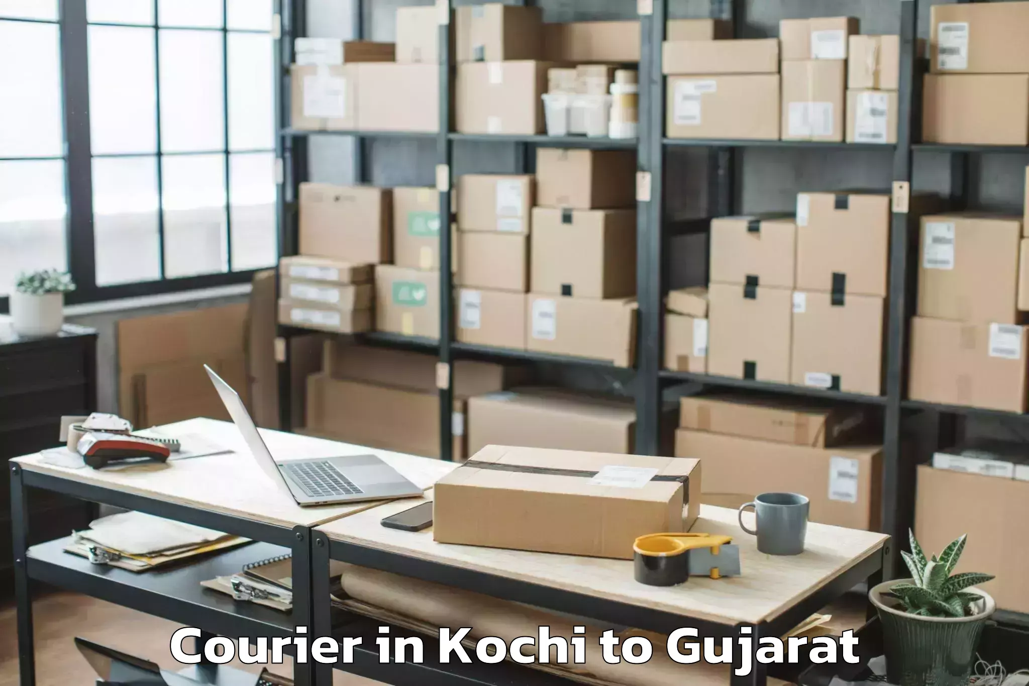 Affordable Kochi to Gls University Ahmedabad Courier